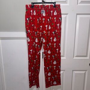 Brief insanity, red unisex size XL, Snoopy Christmas pajama pants
